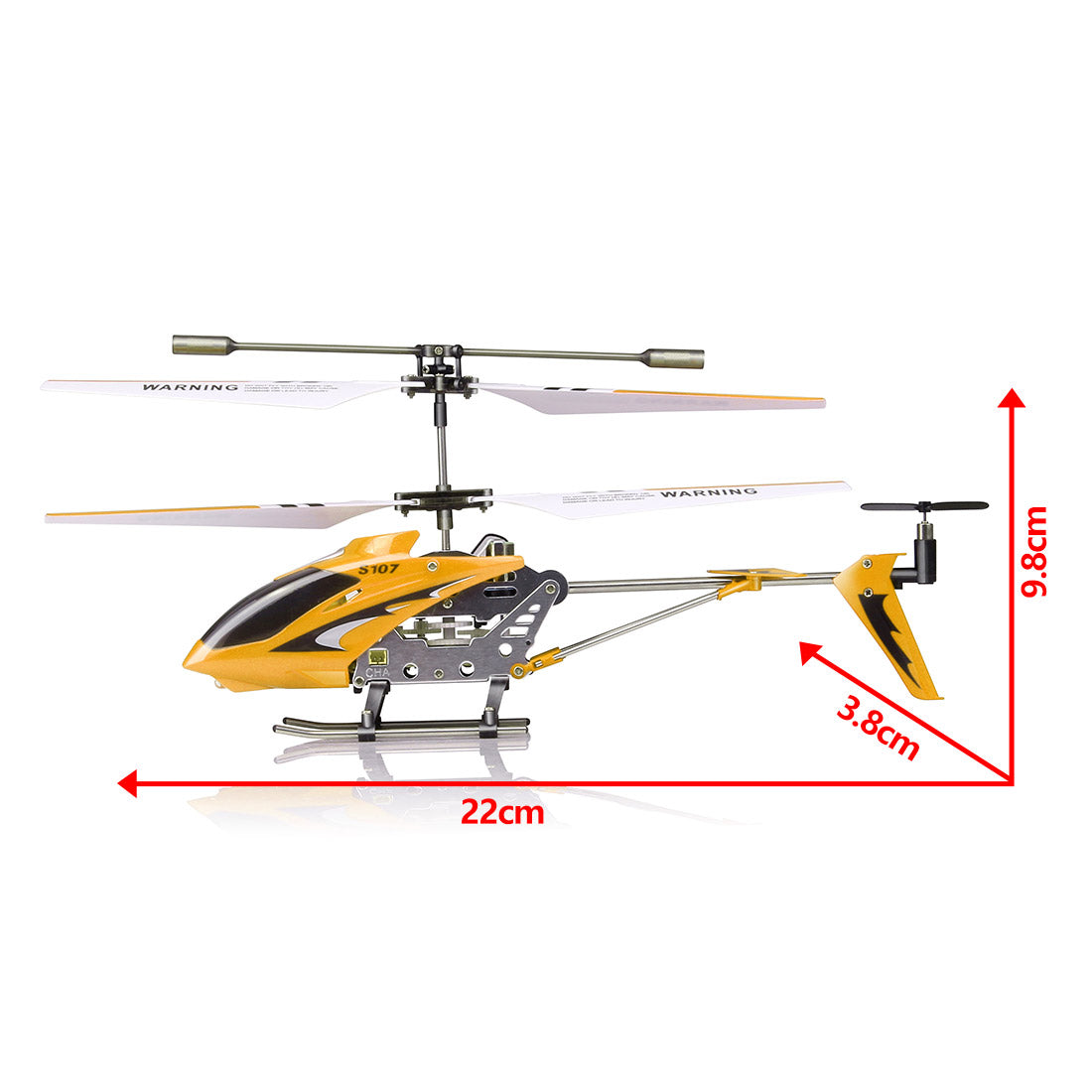 S107G  2.4G 3CH Dual-propeller RC Helicopter Model Aircraft Model with Gyro - RTF Version - stirlingkit