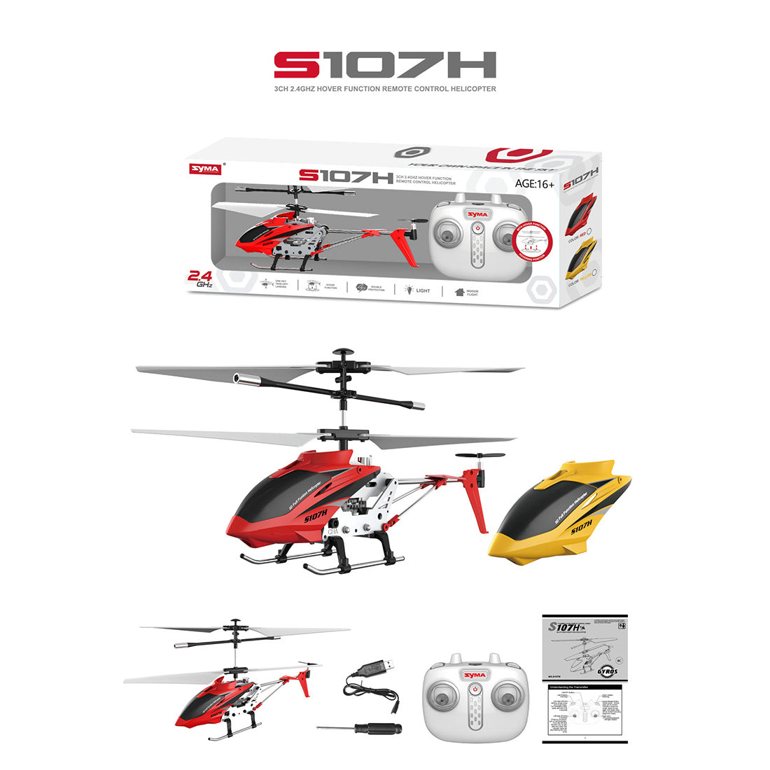RC Airplane Gyro Stabilizer Aircraft Toy pour les enfants débutants RC Airplane Gyro Stabilizer Aircraft Toy pour les enfants débutants