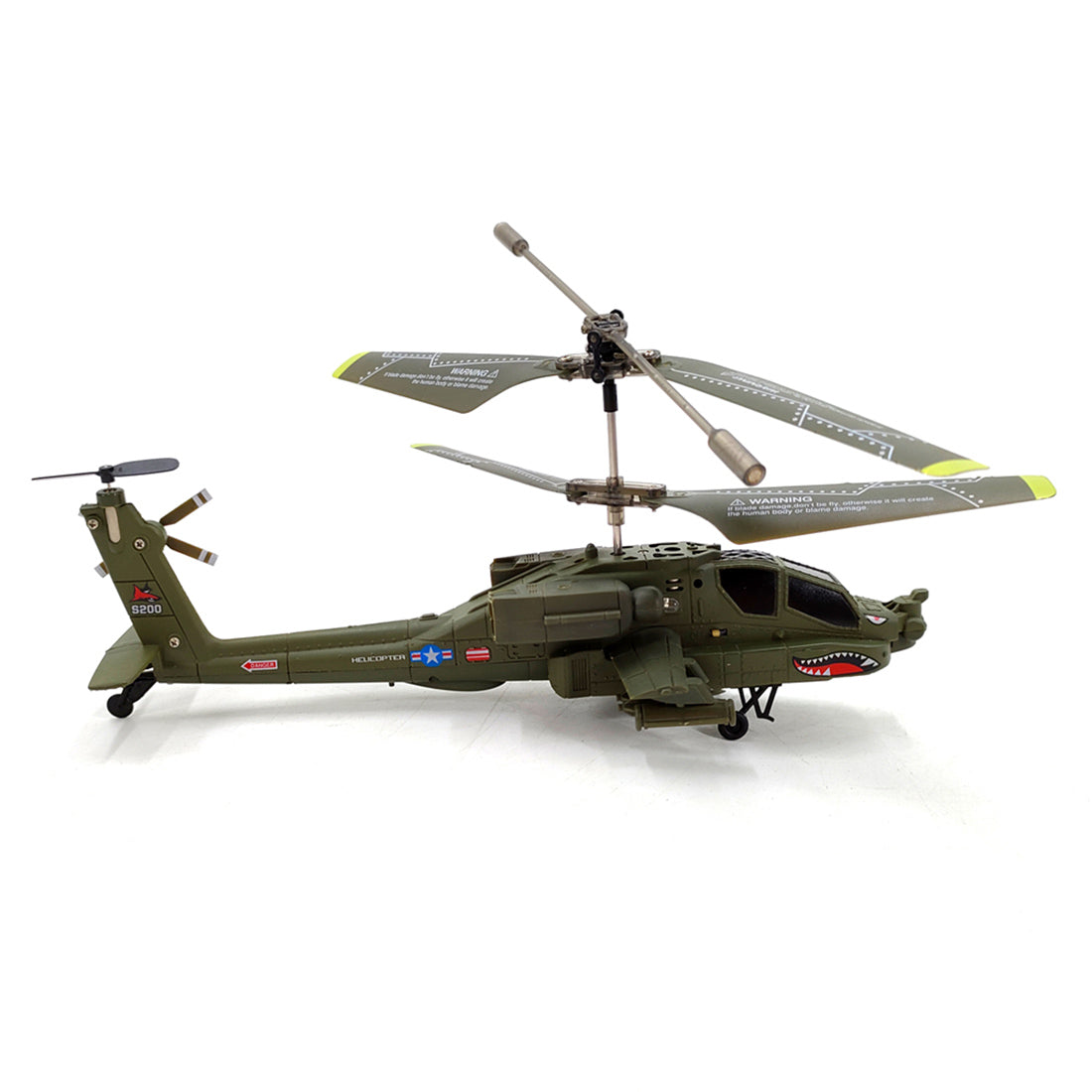 Mini Apache S109H Mini 2.4G RC 3CH Apache RC Helicopter for Kids Dual-Prop Gyro ...