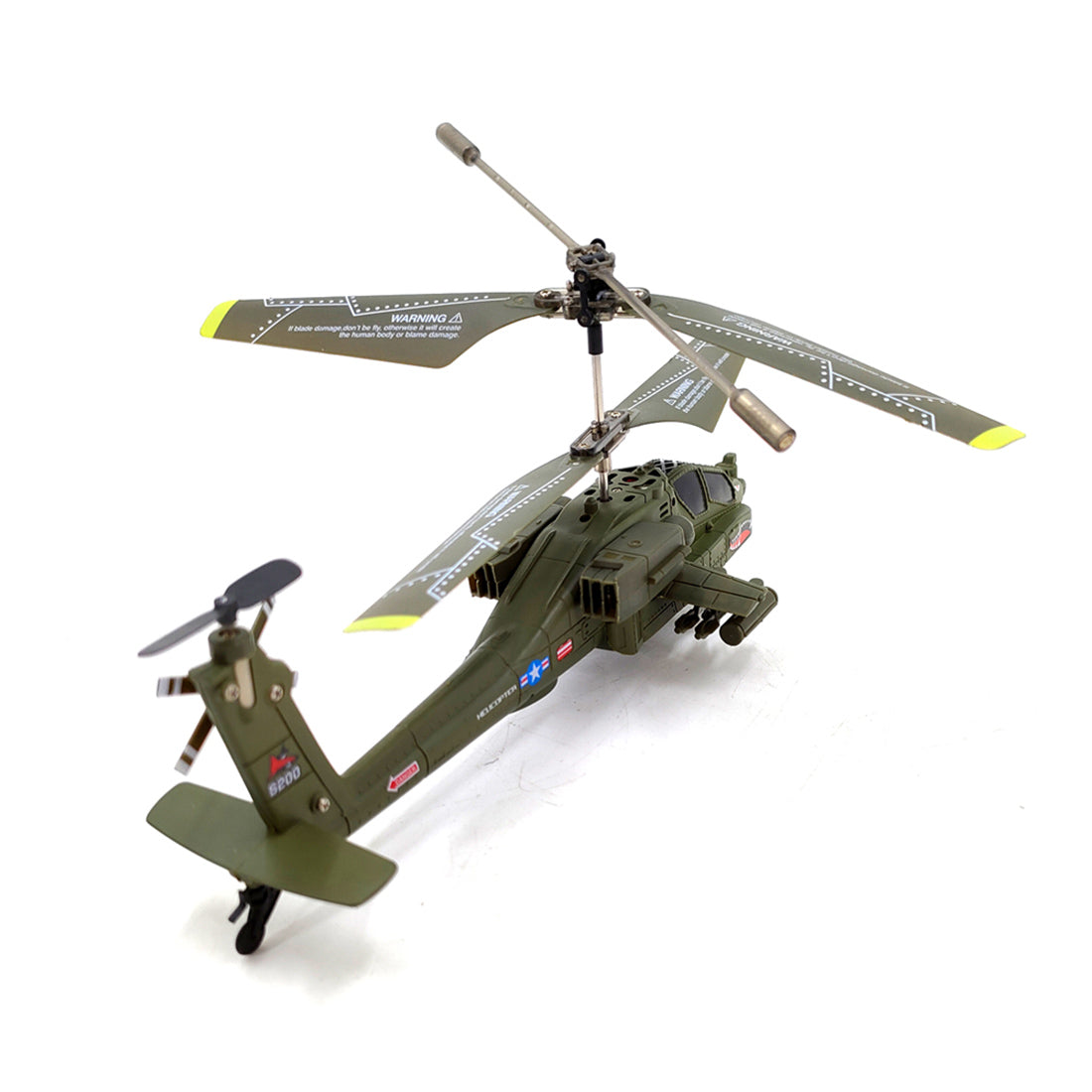 Mini Apache S109H Mini 2.4G RC 3CH Apache RC Helicopter for Kids Dual-Prop Gyro ...