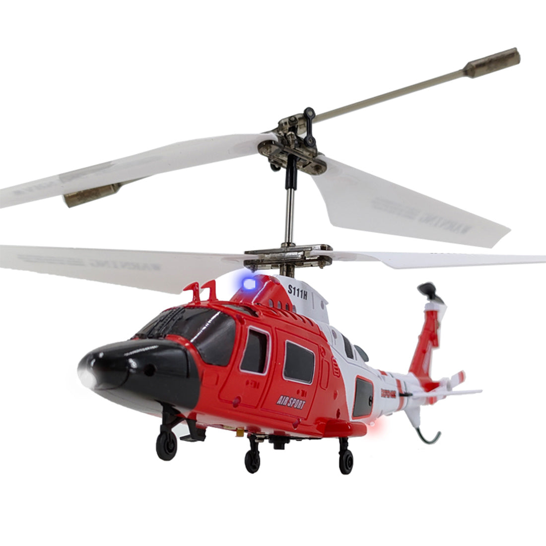 S111H 2.4G RC Airplane 3CH Dual-Prop Gyro Stabilized RC Helicopter Aircraft Model with Bright Night Navigation Lights - RTF Version - stirlingkit