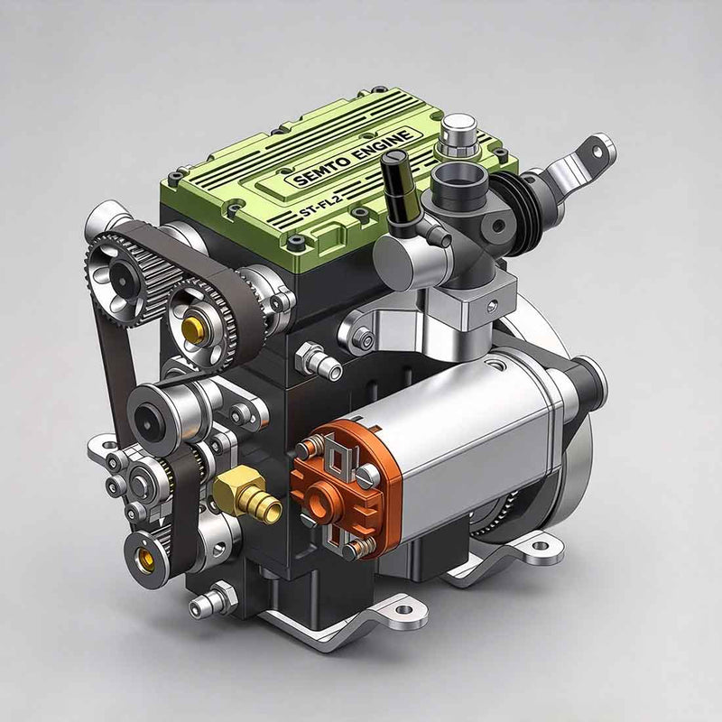 SEMTO ST-FL2 8.6cc water-cooled 4-stroke inline twin nitro engine kit