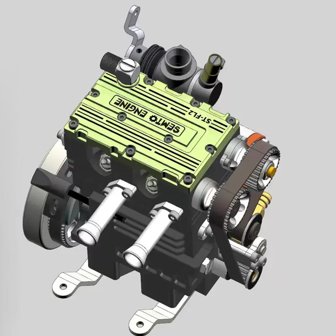 SEMTO ST-FL2 8.6cc 2 Cylinder Engine DIY Kits Nitro 4 Stroke Model Engine for Beginner