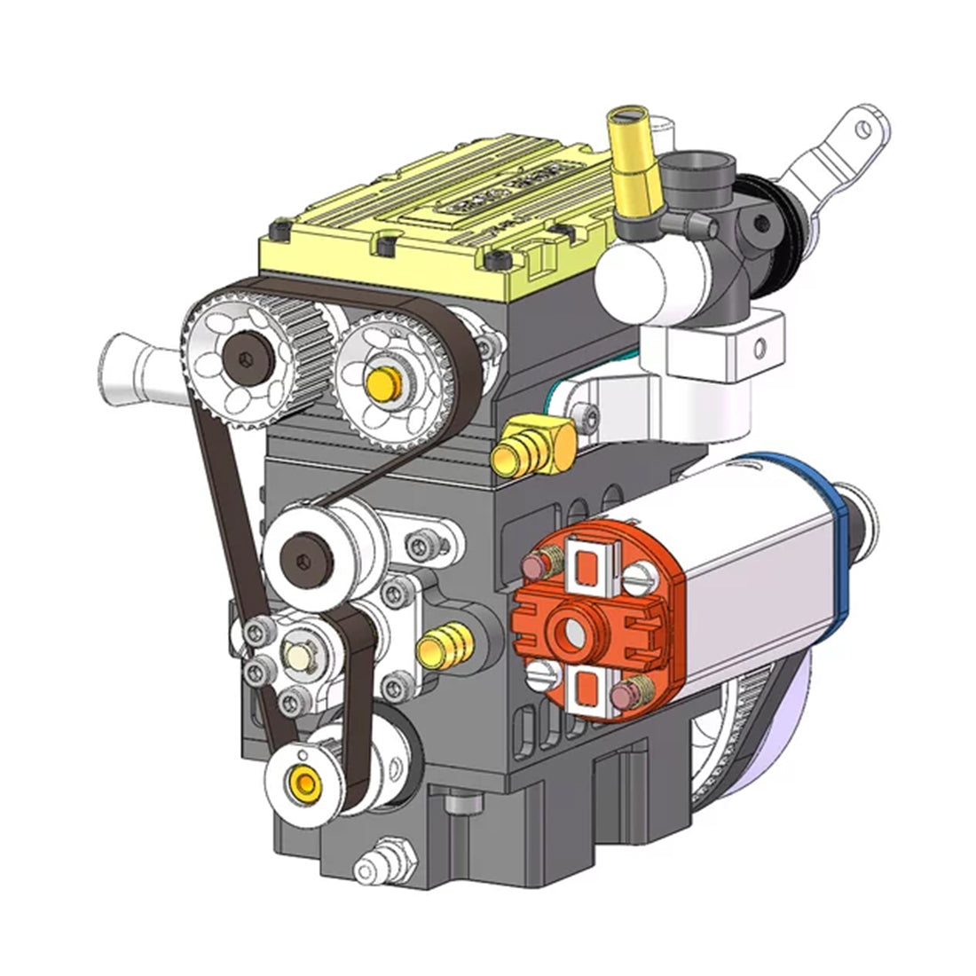 SEMTO ST-FL2 8.6cc 2 Cylinder Engine DIY Kits Nitro 4 Stroke Model Engine for Beginner