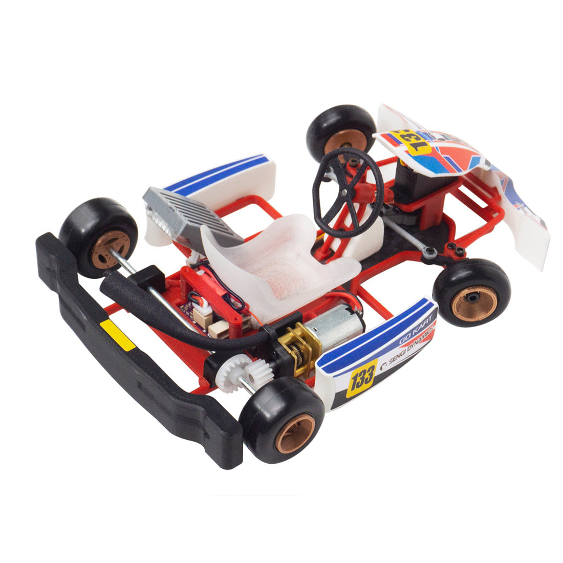 Sengi Kart-80 Mini RC Kart Build Your Own 1/32 Go-Kart Full Set - stirlingkit