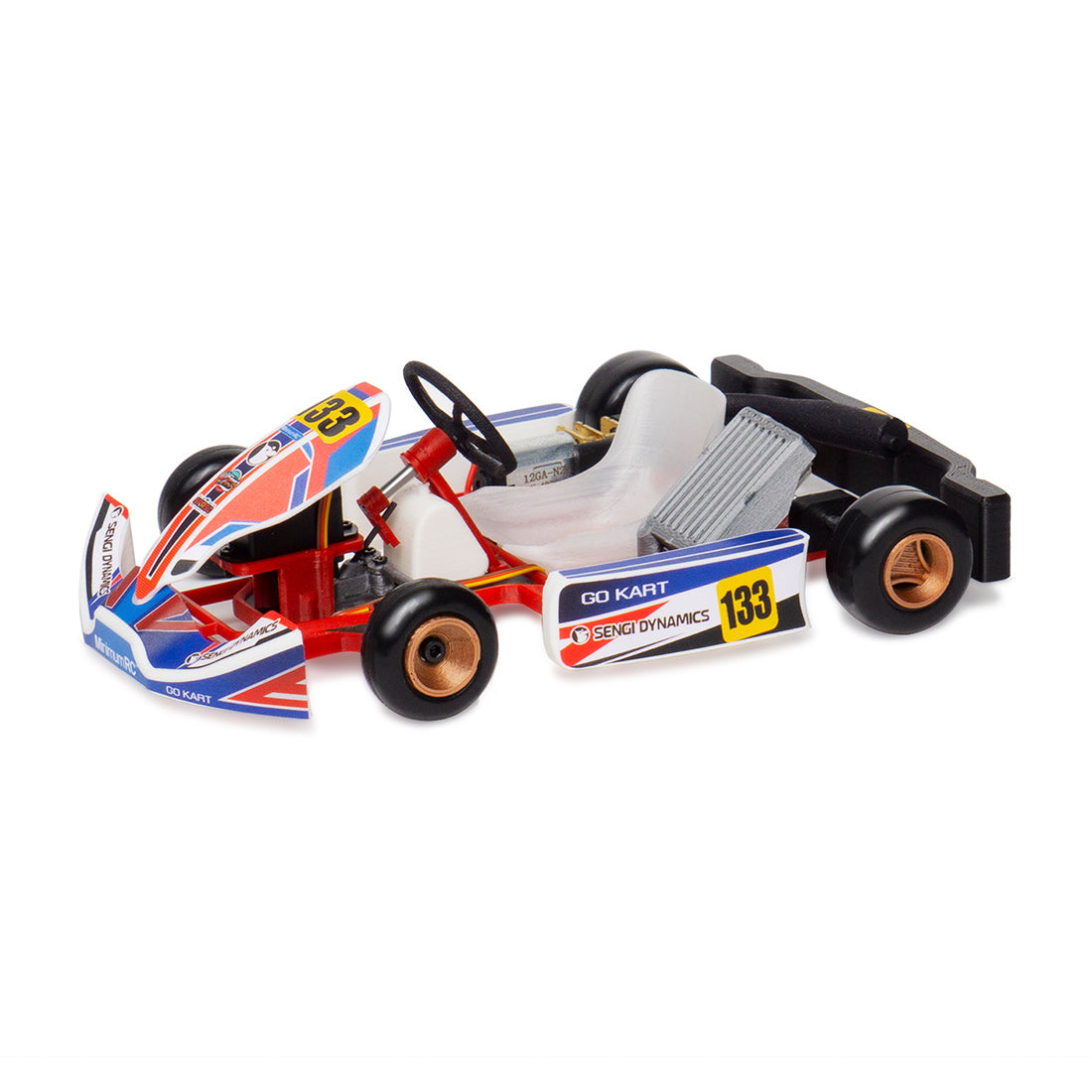 Sengi Kart-80 Mini RC Kart Build Your Own 1/32 Go-Kart Full Set - stirlingkit