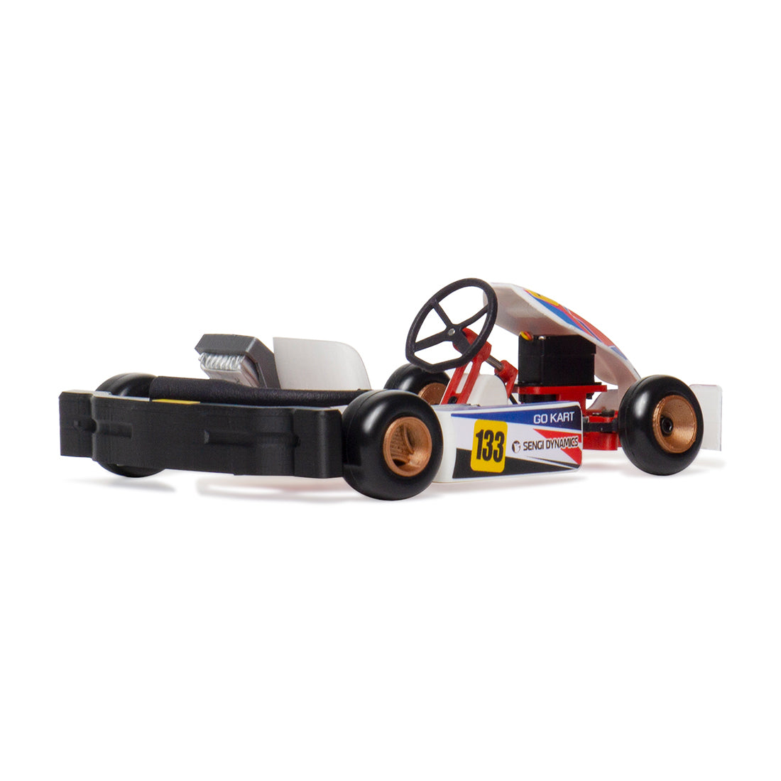 Sengi Kart-80 Mini RC Kart Build Your Own 1/32 Go-Kart Full Set - stirlingkit