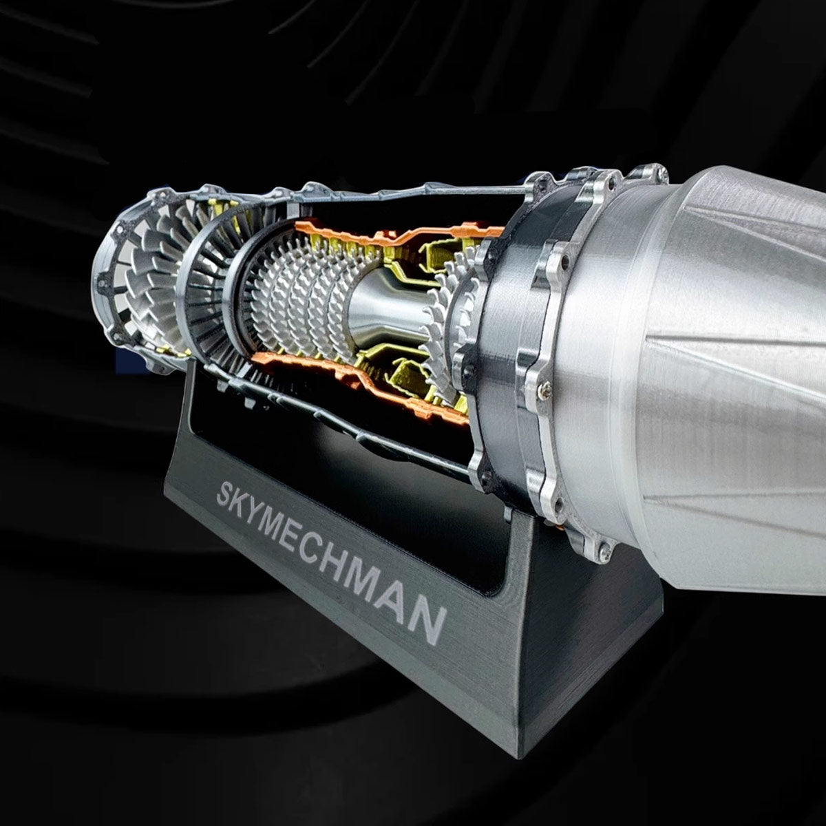 SKYMECHMAN Building a 1/18 Turbofan Engine Model Kit WS-15 Build Your Own Turbofan Engine that Works - stirlingkit