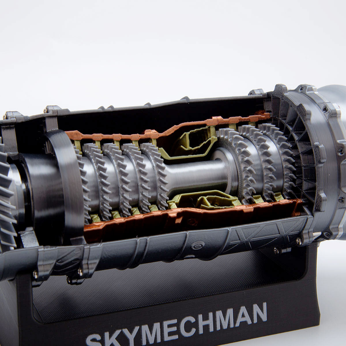 SKYMECHMAN Building a 1/18 Turbofan Engine Model Kit WS-15 Build Your Own Turbofan Engine that Works - stirlingkit