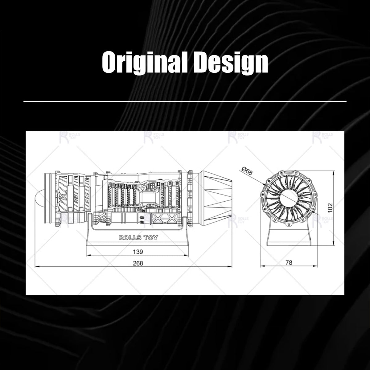 SKYMECHMAN Building a 1/18 Turbofan Engine Model Kit WS-15 Build Your Own Turbofan Engine that Works - stirlingkit