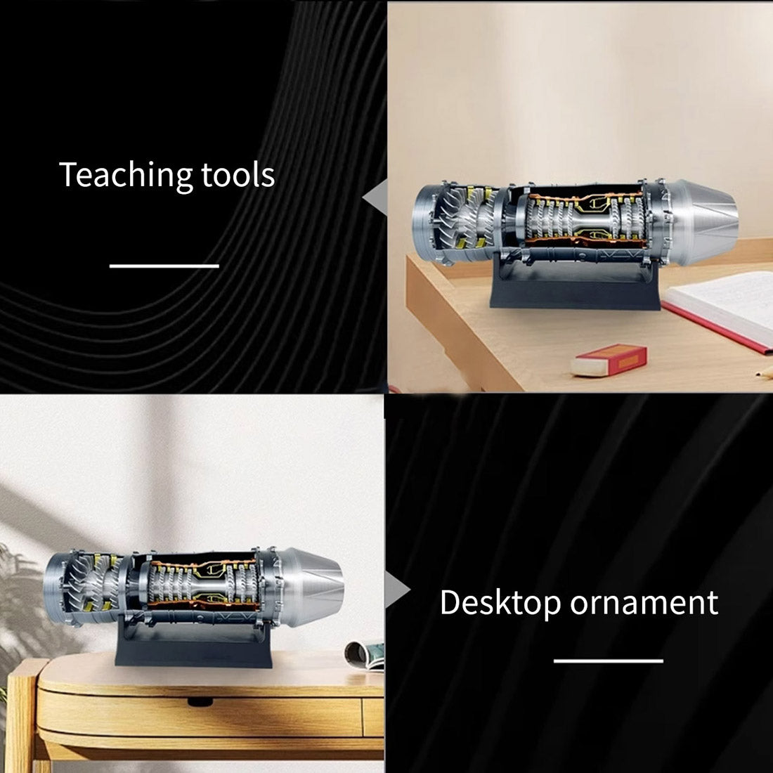 SKYMECHMAN Building a 1/18 Turbofan Engine Model Kit WS-15 Build Your Own Turbofan Engine that Works - stirlingkit