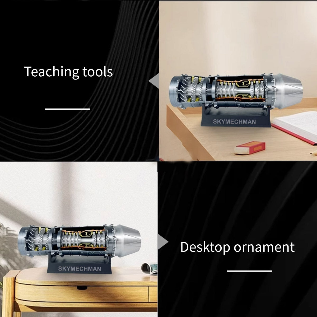 SKYMECHMAN Building a 1/18 Turbofan Engine Model Kit WS-15 Build Your Own Turbofan Engine that Works - stirlingkit