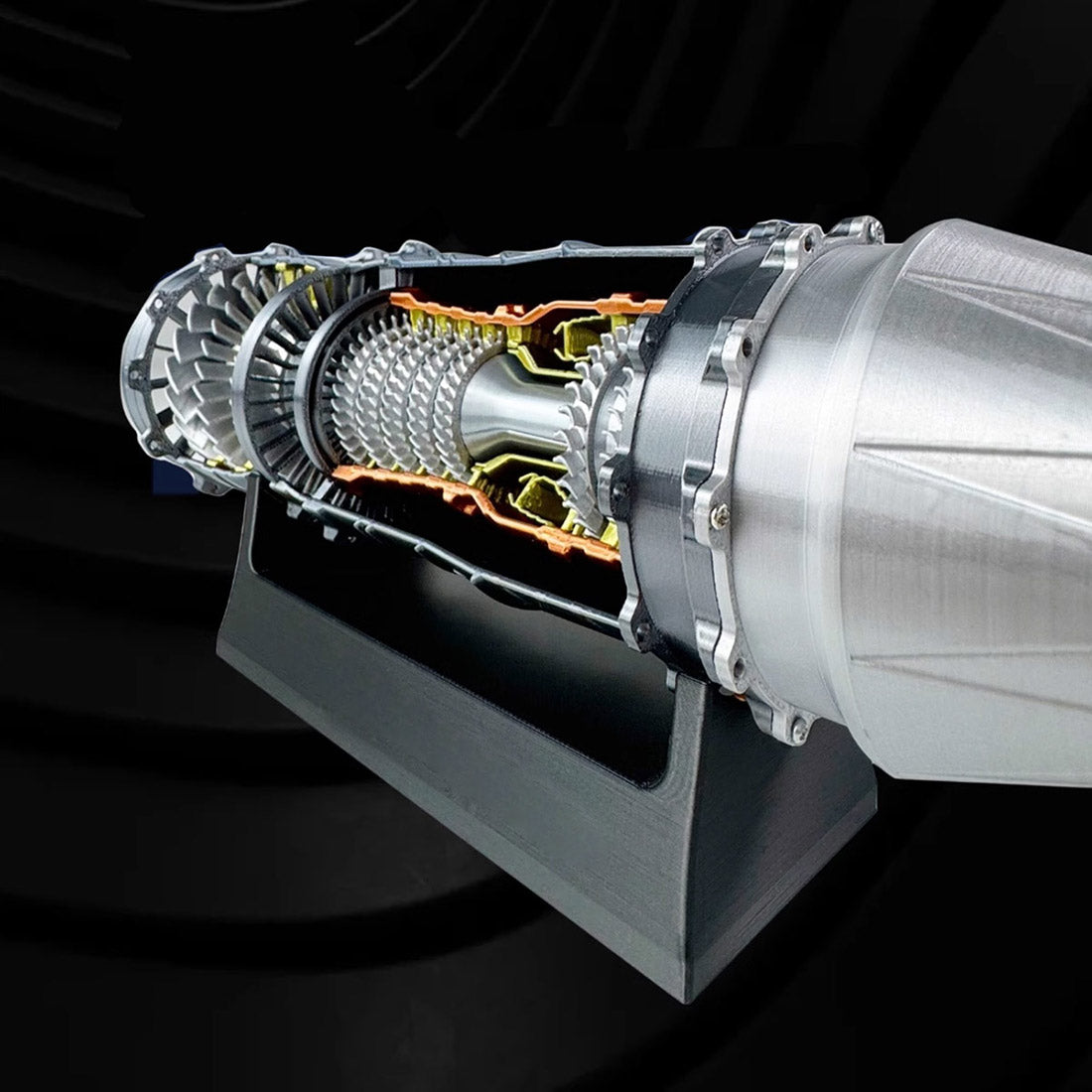 SKYMECHMAN Building a 1/18 Turbofan Engine Model Kit WS-15 Build Your Own Turbofan Engine that Works - stirlingkit