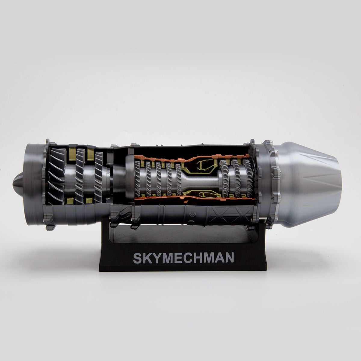 SKYMECHMAN Building a 1/18 Turbofan Engine Model Kit WS-15 Build Your Own Turbofan Engine that Works - stirlingkit
