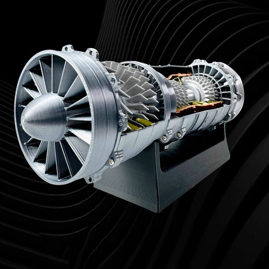 SKYMECHMAN Building a 1/18 Turbofan Engine Model Kit WS-15 Build Your Own Turbofan Engine that Works - stirlingkit