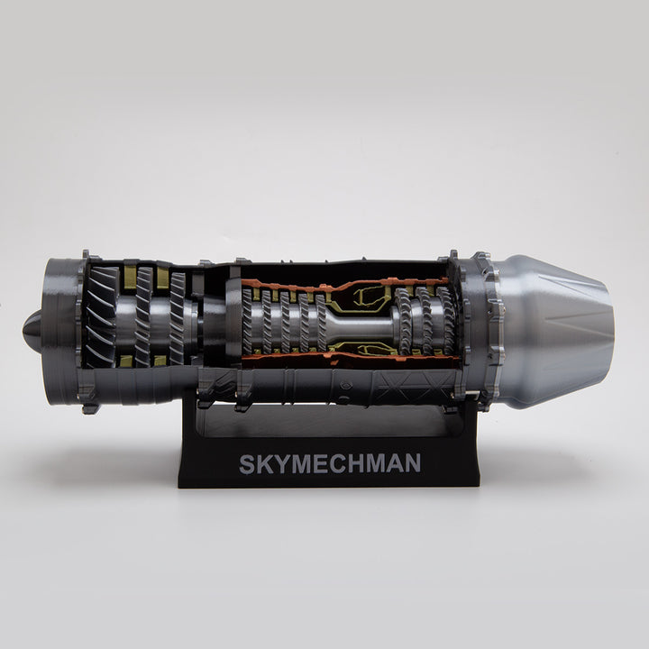 WS-15 Turbofan Engine 1/20 Scale Model DIY Assembly Kits 150+ PCS - stirlingkit