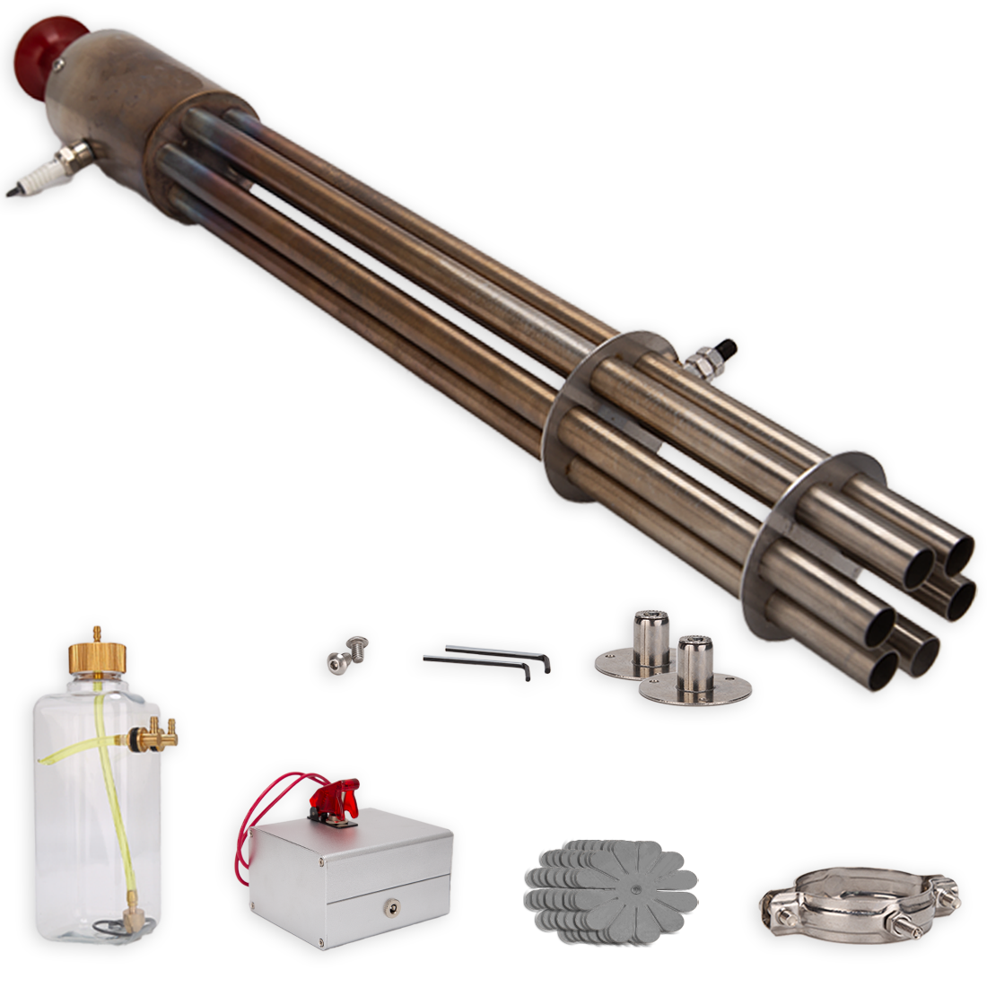 SKYMECHMAN Building A Gasoline Gatling 4.4 Pound Thrust Pulse Jet ...