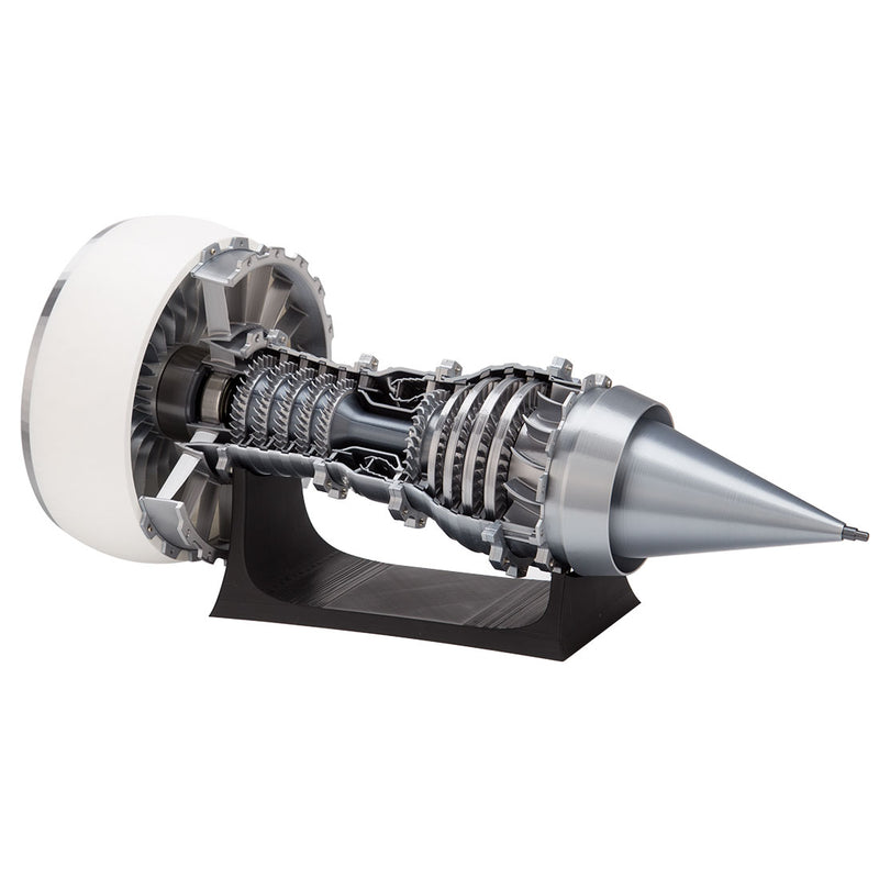 SKYMECHMAN TR900 Aircraft Turbofan Engine Model Kits 1/15 with LED Light Upgrade - stirlingkit