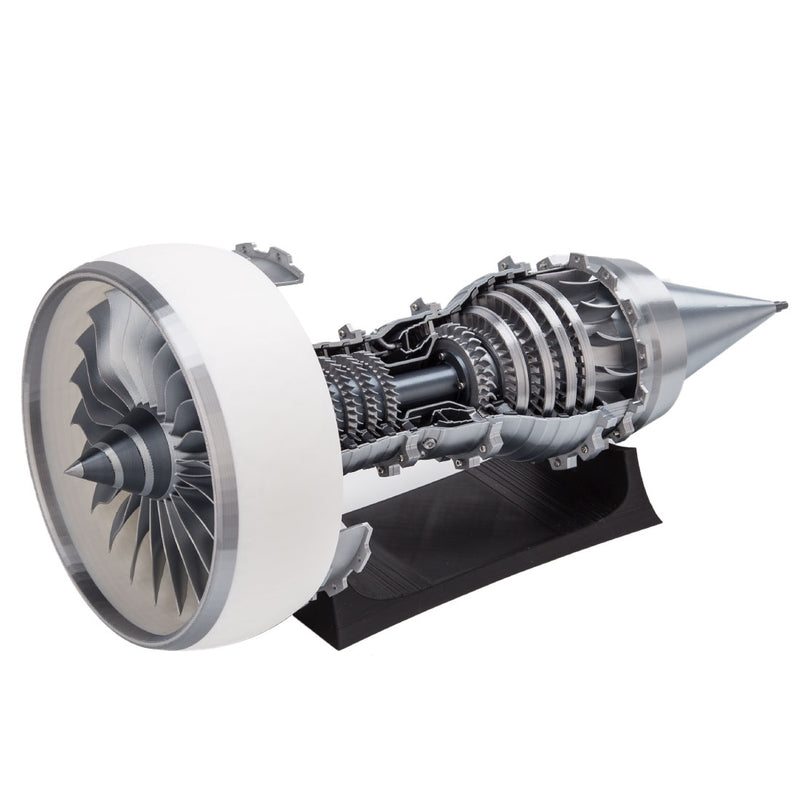 SKYMECHMAN TR900 Aircraft Turbofan Engine Model Kits 1/15 with LED Light Upgrade - stirlingkit