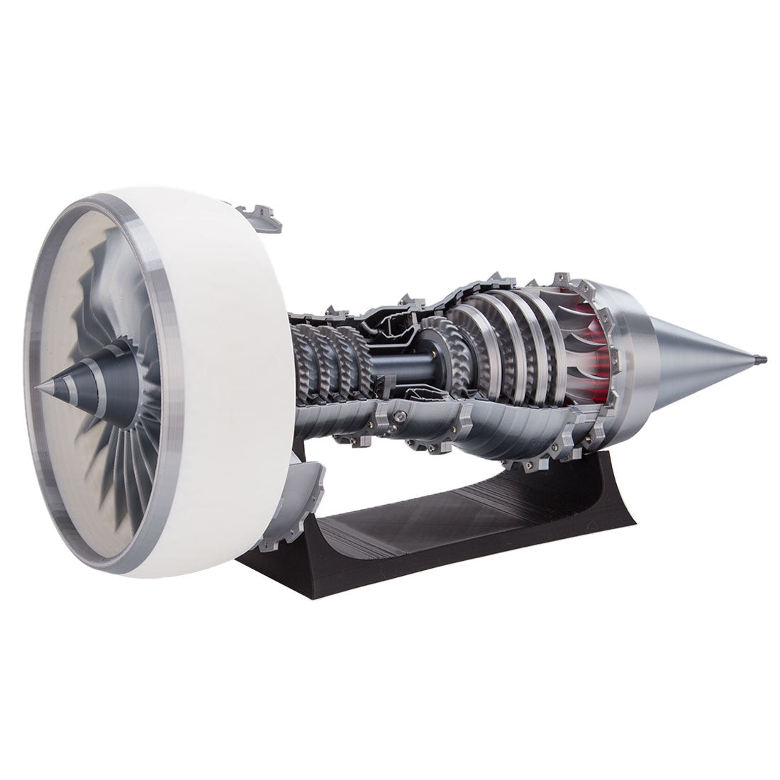 SKYMECHMAN TR900 Aircraft Turbofan Engine Model Kits 1/15 with LED Light Upgrade - stirlingkit