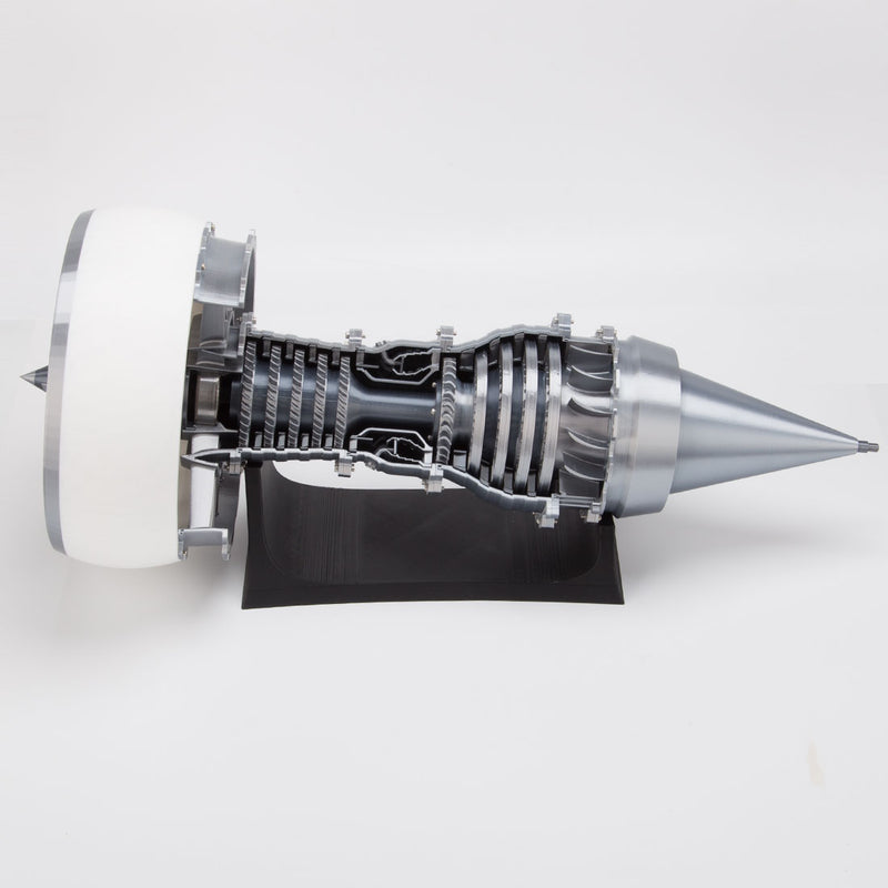 SKYMECHMAN TR900 Aircraft Turbofan Engine Model Kits 1/15 with LED Light Upgrade - stirlingkit