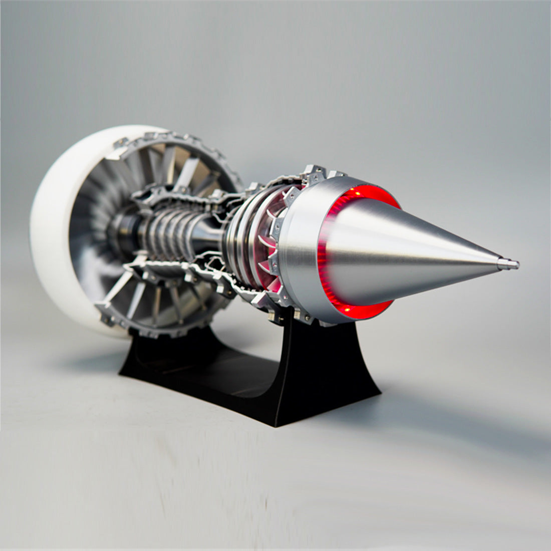 SKYMECHMAN TR900 Aircraft Turbofan Engine Model Kits 1/15 with LED Light Upgrade - stirlingkit