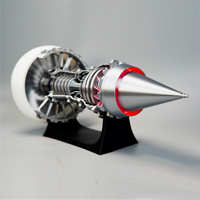SKYMECHMAN TR900 Aircraft Turbofan Engine Model Kits 1/15 with LED Light Upgrade - stirlingkit