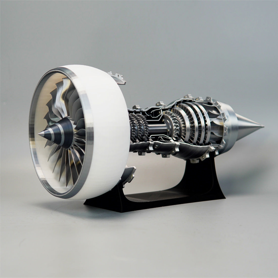 SKYMECHMAN TR900 Aircraft Turbofan Engine Model Kits 1/15 with LED Light Upgrade - stirlingkit