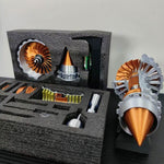 SKYMECHMAN TRENT 900 LED Turbofan Engine Model Building Kit Aircraft Engine for Kids - stirlingkit