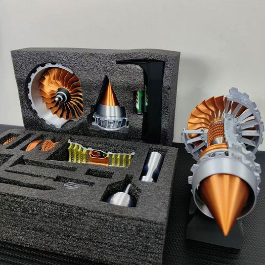 SKYMECHMAN TRENT 900 LED Turbofan Engine Model Building Kit Aircraft Engine for Kids - stirlingkit