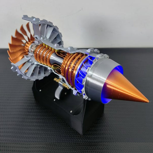 SKYMECHMAN TRENT 900 LED Turbofan Engine Model Building Kit Aircraft Engine for Kids - stirlingkit