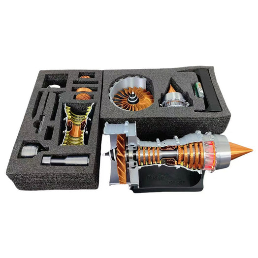 SKYMECHMAN TRENT 900 LED Turbofan Engine Model Building Kit Aircraft Engine for Kids - stirlingkit