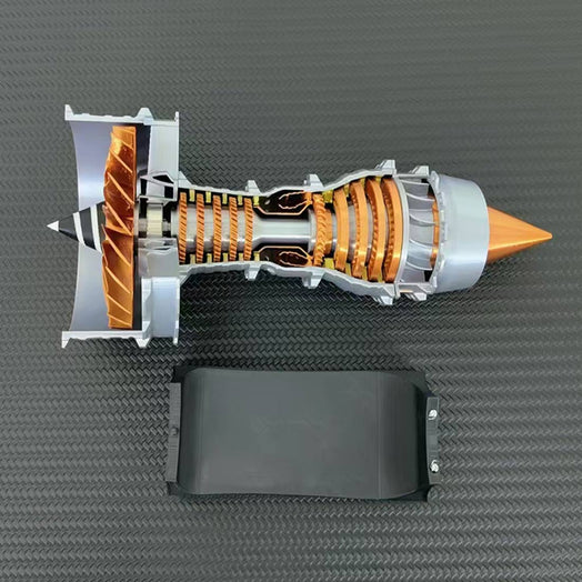 SKYMECHMAN TRENT 900 LED Turbofan Engine Model Building Kit Aircraft Engine for Kids - stirlingkit
