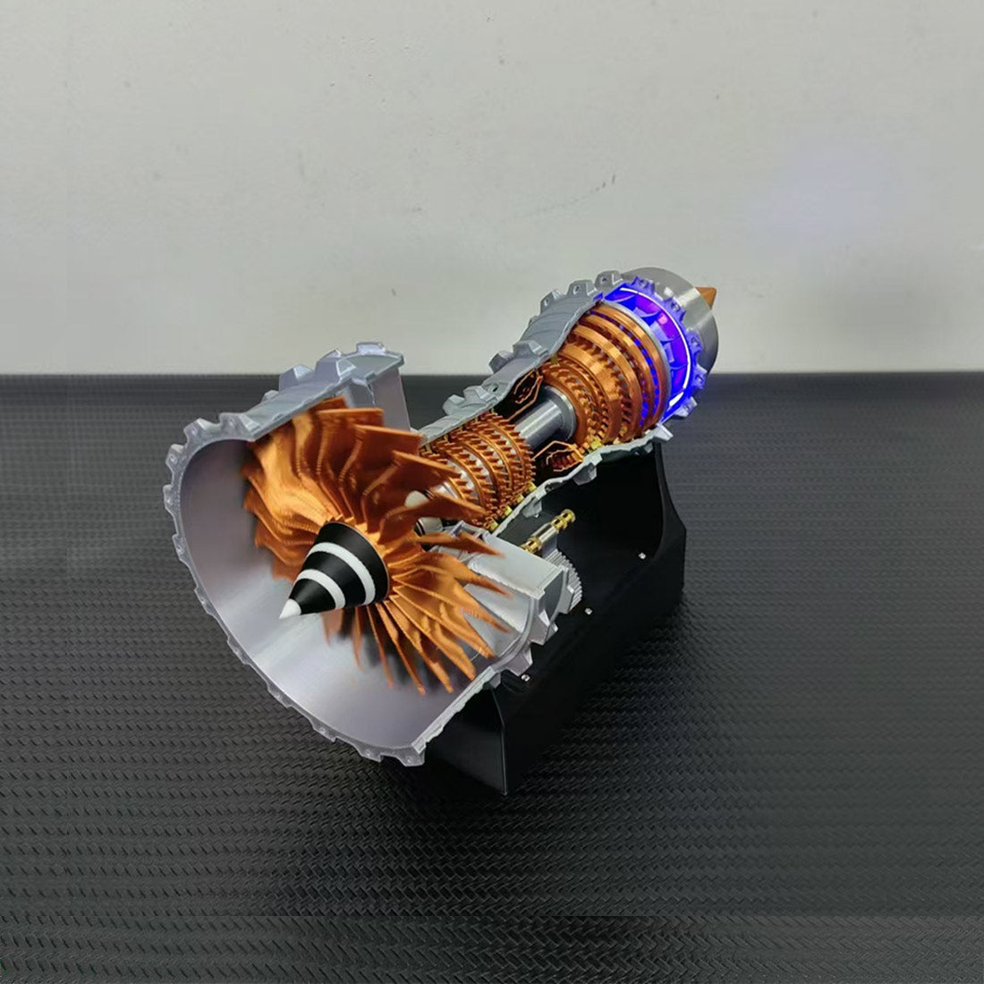 SKYMECHMAN TRENT 900 LED Turbofan Engine Model Building Kit Aircraft Engine for Kids - stirlingkit