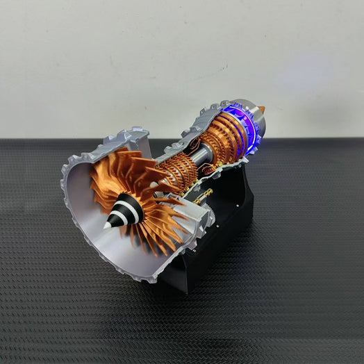 SKYMECHMAN TRENT 900 LED Turbofan Engine Model Building Kit Aircraft Engine for Kids - stirlingkit