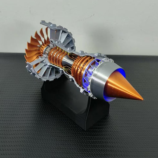 SKYMECHMAN TRENT 900 LED Turbofan Engine Model Building Kit Aircraft Engine for Kids - stirlingkit