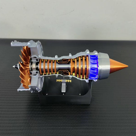 SKYMECHMAN TRENT 900 LED Turbofan Engine Model Building Kit Aircraft Engine for Kids - stirlingkit