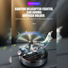Solar Helicopter for car Air Freshener Diffuser Silver - stirlingkit