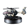 Solar Helicopter for car Air Freshener Diffuser Silver - stirlingkit