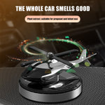 Solar Helicopter for car Air Freshener Diffuser Silver - stirlingkit