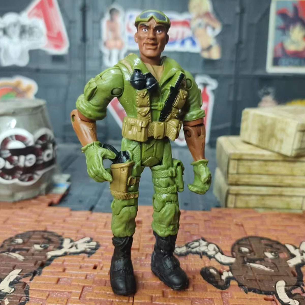 Speicial Forces Soldier Figure with Movable Joint 1/18 Scale 3.75-Inch For Model Display RC Car Helicopter - stirlingkit