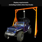 Stainless Steel Gantry Cranes with Chain Hoist Set for 1/12 and 1/14 Scale Car Model - stirlingkit