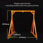 Stainless Steel Gantry Cranes with Chain Hoist Set for 1/12 and 1/14 Scale Car Model - stirlingkit