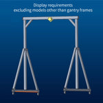 Stainless Steel Gantry Cranes with Chain Hoist Set for 1/12 and 1/14 Scale Car Model - stirlingkit