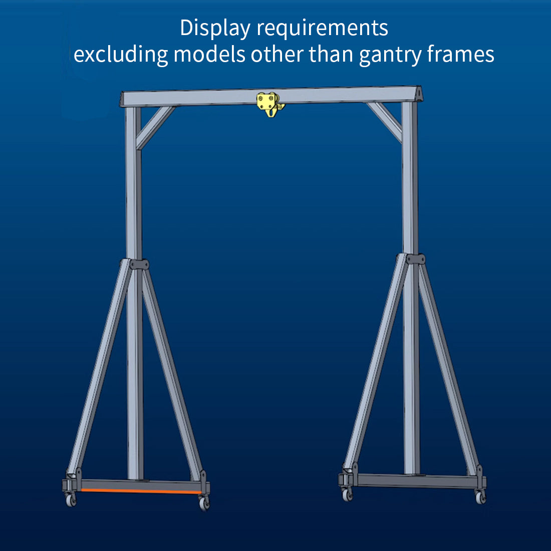 Stainless Steel Gantry Cranes with Chain Hoist Set for 1/12 and 1/14 ...