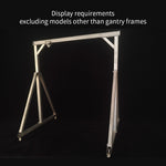 Stainless Steel Gantry Cranes with Chain Hoist Set for 1/12 and 1/14 Scale Car Model - stirlingkit