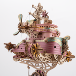 Steampunk Airship DIY 3D Wooden Flyship Model Kits Gift for Her - stirlingkit