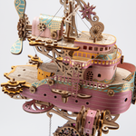Steampunk Airship DIY 3D Wooden Flyship Model Kits Gift for Her - stirlingkit