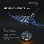 Steampunk Mobula Manta Ray Mechanical 3D Metal Model Building Kits 200+PCS - stirlingkit