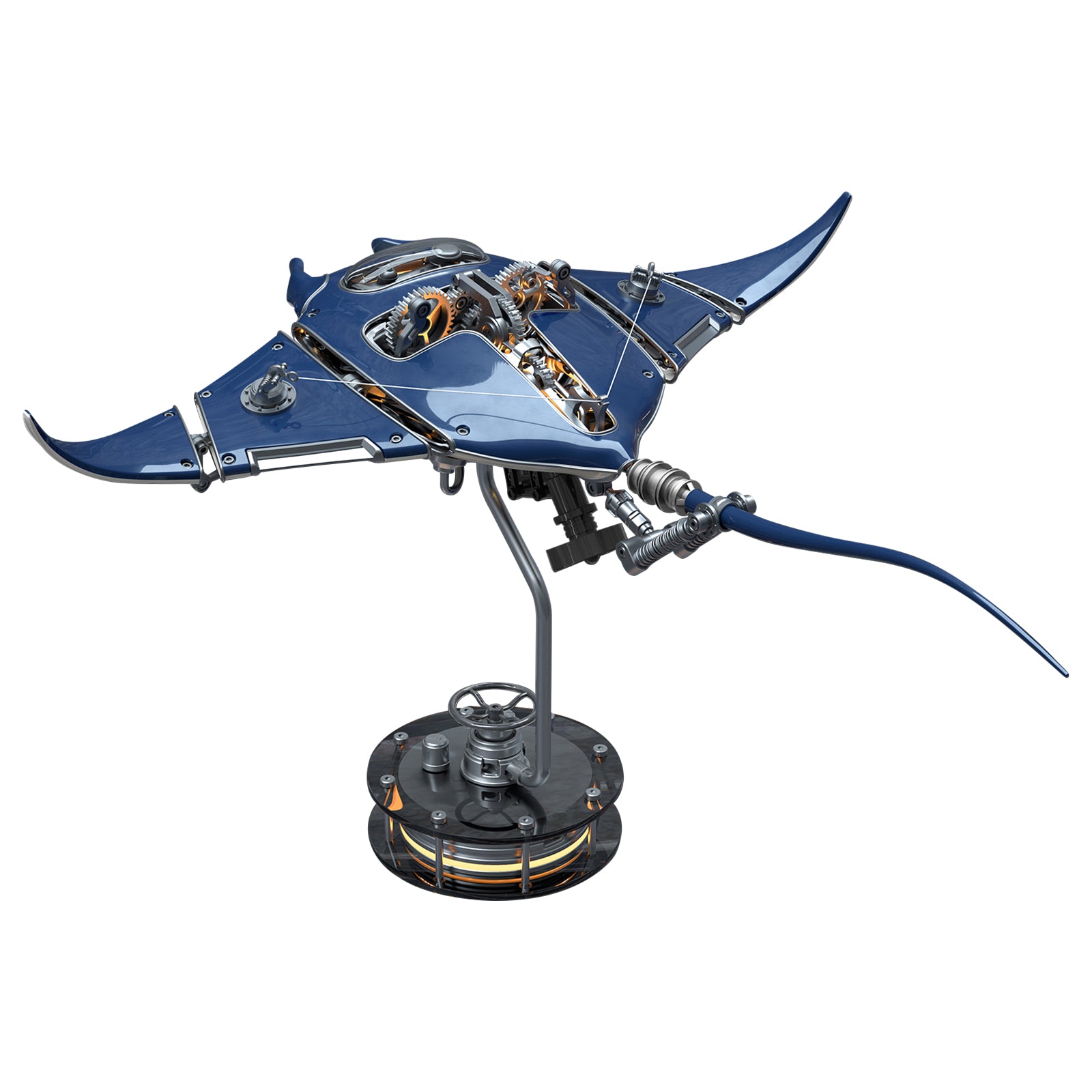 Steampunk Mobula Manta Ray Mechanical 3D Metal Model Building Kits 200 ...